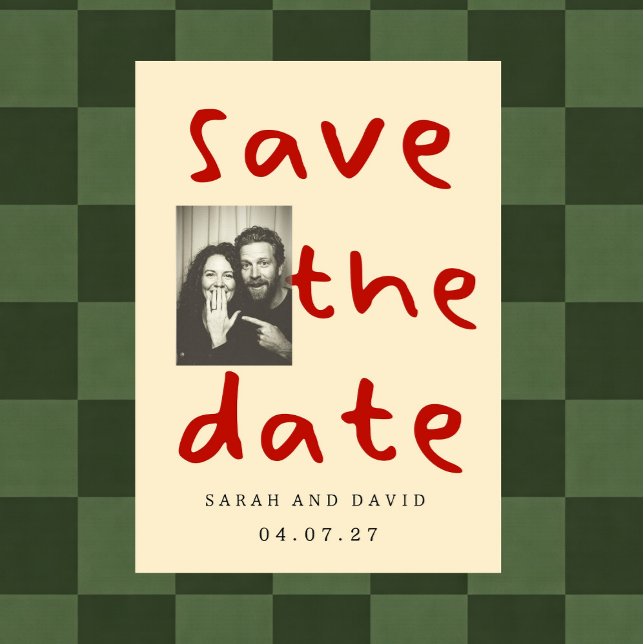 Modern Funny Minimal Photo Inbjudningar (Skapare uppladdad)