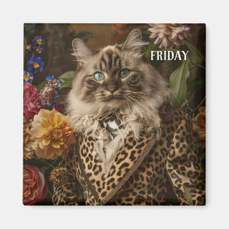 Modern Funny Pet Days Fredag Magnet