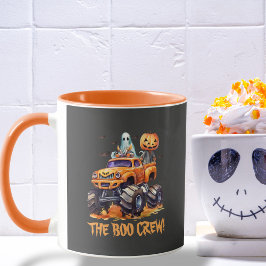 Modern Funny Pumpkin Cute Monster Lastbil Hallowee Mugg