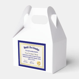 Modern Funny World's Best Grandpa Certificate Presentaskar