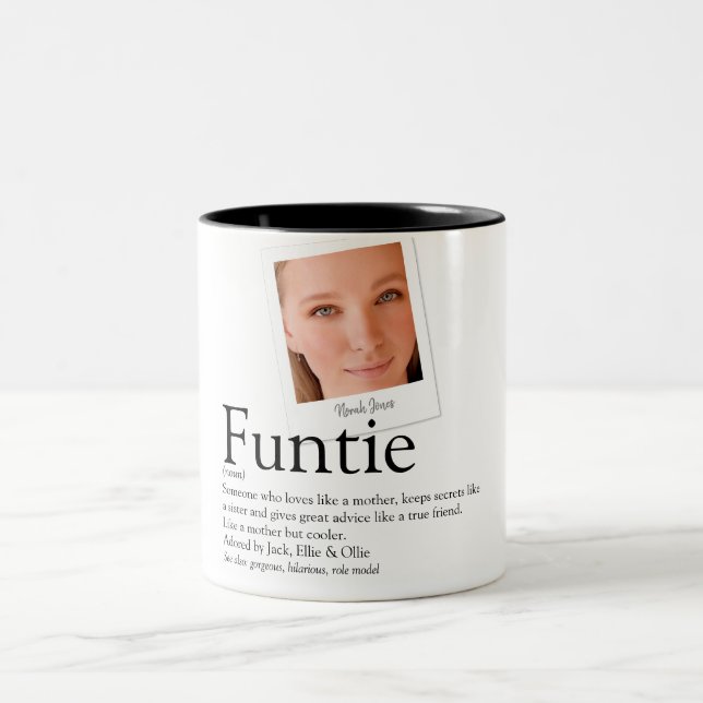 Modern Funtie Fasterbror/Fastermoster Definition F Två-Tonad Mugg (Center)