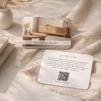 Modern Furniture Store Minimalist Interior Design Visitkort