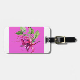 Modern Fuschia Luggage Tag Bagagebricka