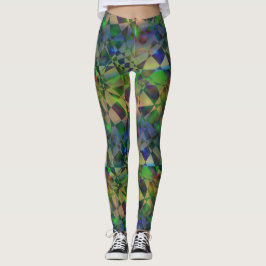 Modern Futuristiska - skrumpen ljusövertoning Leggings