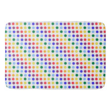 Modern Fuzzy Rainbow Polka-Dots Mönster