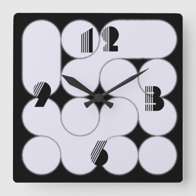 Modern Fyrkantig Klocka (Framsida)