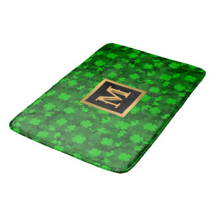 Modern Fyrklöver Blommigt Bath Mat Badrumsmatta