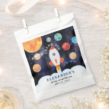 Modern Galaxy Planets Space Rocket Tack