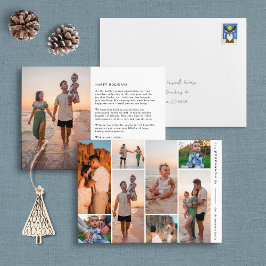 Modern galleri 8-Helgdag för fotounderbart liv Julkort