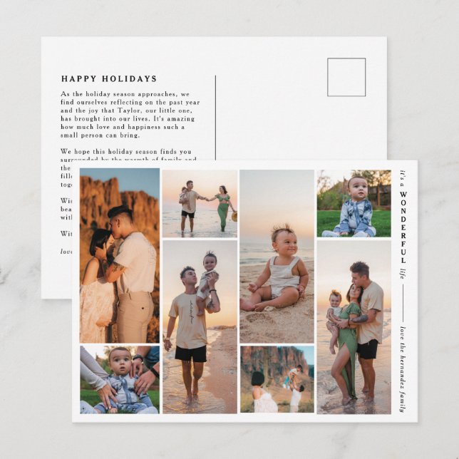 Modern galleriet 8 Photo Wonderful Life-vykort Helg Vykort (Fram/baksida)