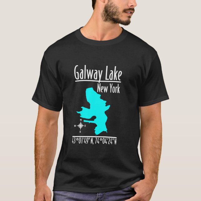 Modern Galway Sjö - New York T Shirt (Framsida)