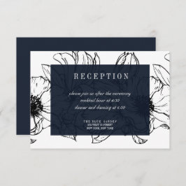 Modern Garden | Blå | bröllop OSA för Blommigt Inbjudningar