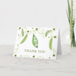 Modern Garden Sweet Pea in Pod Baby Shower Tack Kort