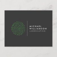 Modern Gardener Landscaping Shrub Logotyp Mörk Grå