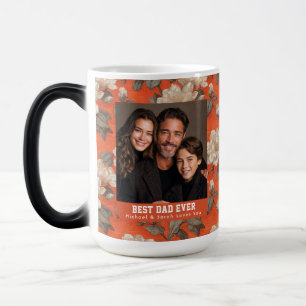 Modern Gardenias Bukett Stepdad Day Espresso Magisk Mugg