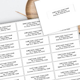 Modern gästadressetikettens inbjudningskuvert klistermärken