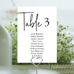 Modern gästsittplats Bord N, Bröllop Middag Bordsnummer<br><div class="desc">Bord-diagramkortet för gästgäst i bröllop,  modernt tema Anpassa texten och/eller ta bort och fylla i med temat bröllopsfest färg.</div>