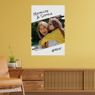 Modern gata Art Lägg till dina bästa vänner i Phot Poster