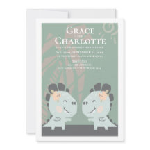 Modern Gay Dinosaur Two Brides Bröllop