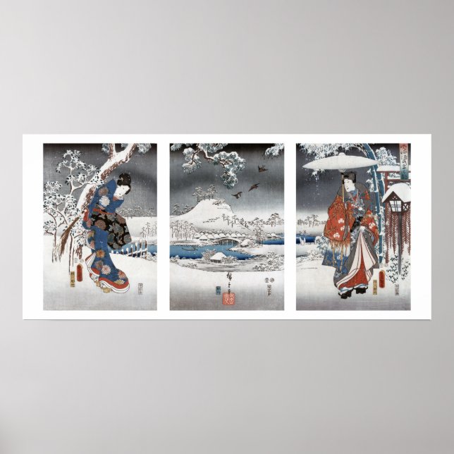 Modern Genji Triptych Poster (Framsidan)