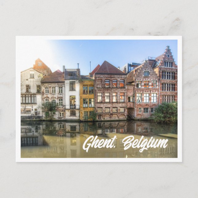 Modern Gent Belgium-fotovykort Vykort (Framsida)
