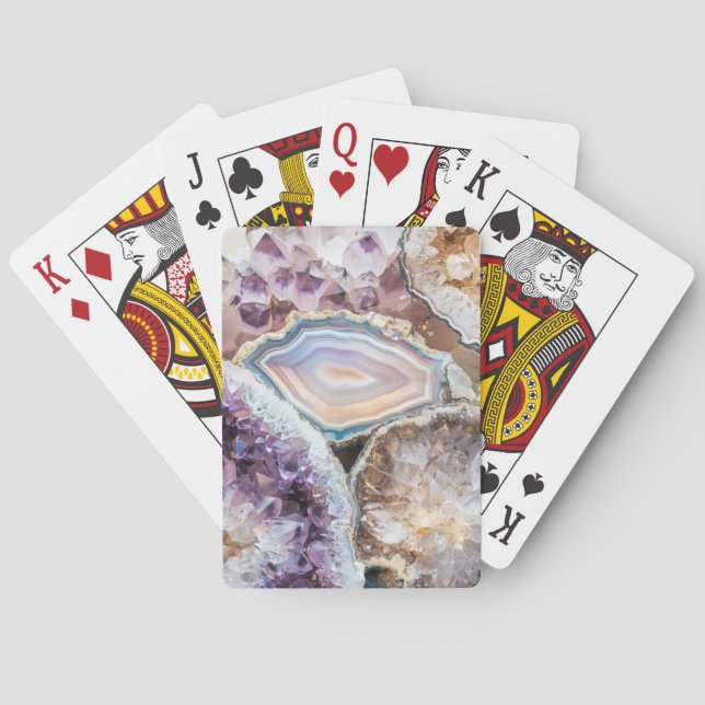 Modern Geode Crystal| Art Photo Poker Cards Casinokort (Baksidan)