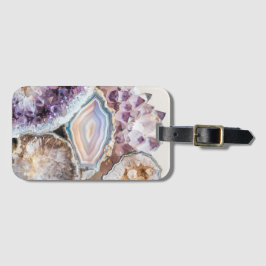 Modern Geode Kristall | Kristall Bagageetikett Bagagebricka