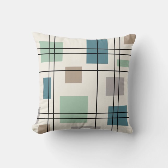 Modern geometri 2 i mitten kudde (Framsida)