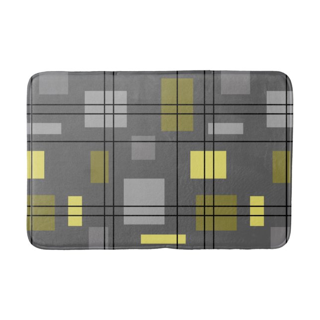 Modern geometri 4 i mitten badrumsmatta (Framsidan)