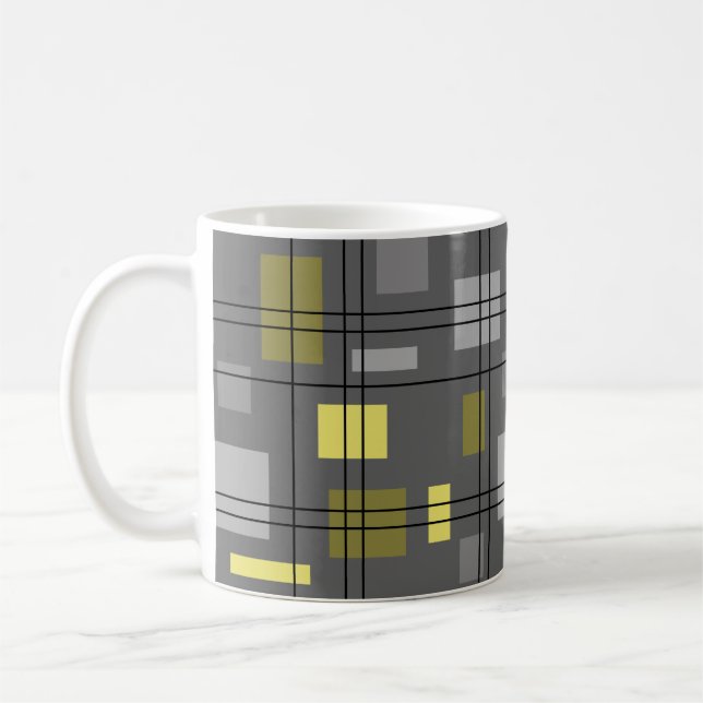 Modern geometri 4 i mitten kaffemugg (Vänster)