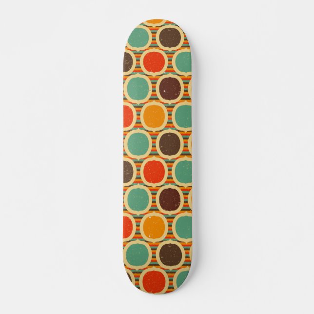 Modern geometri 5 i mitten mini skateboard bräda 18,5 cm (Framsida)