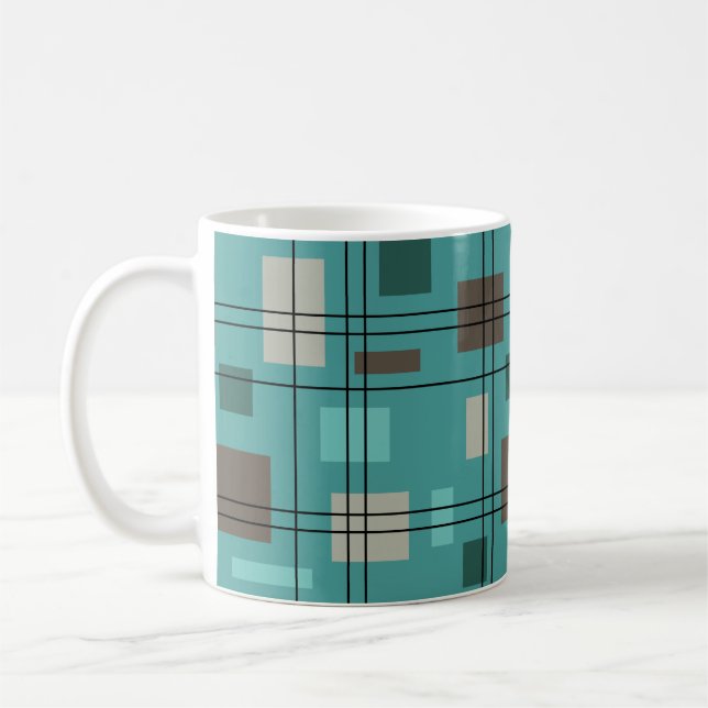 Modern geometri 8 i mitten kaffemugg (Vänster)
