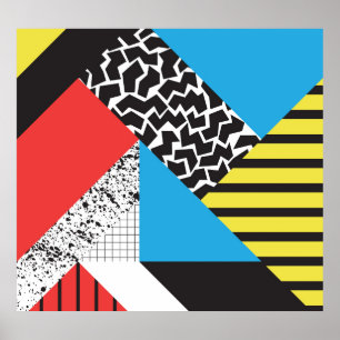 Modern geometri: Abstrakt utan Stil Poster