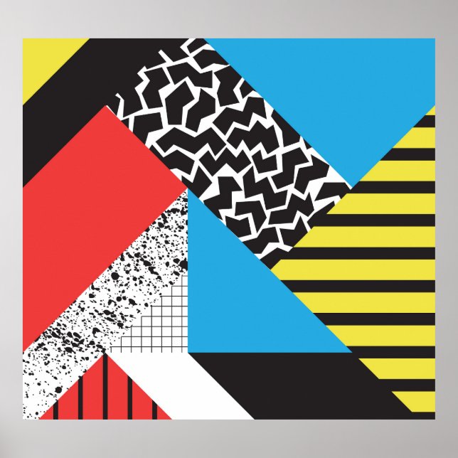 Modern geometri: Abstrakt utan Stil Poster (Framsidan)