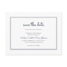 Modern geometri | Enkelt blå Bröllop