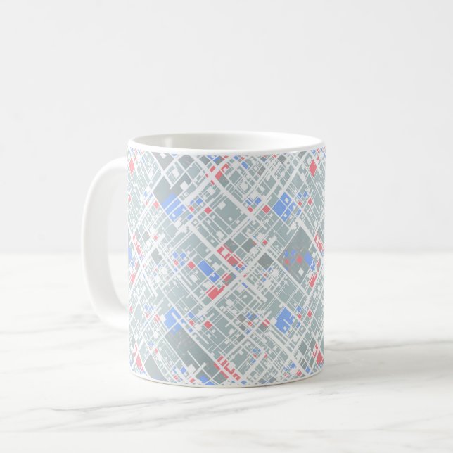 Modern geometri för abstrakt. kaffemugg (Framsida vänster)