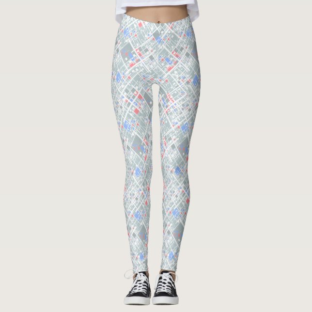 Modern geometri för abstrakt. leggings (Framsida)