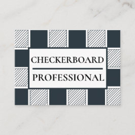 Modern geometri för schackrattbord visitkort