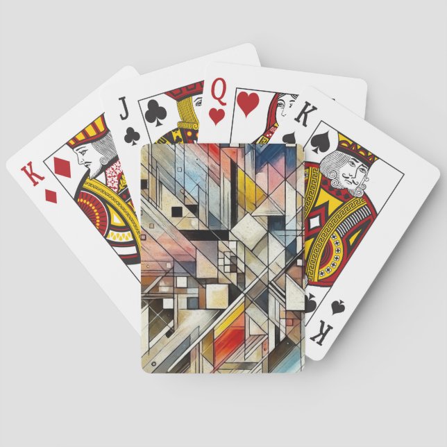 Modern geometri Fusion Casinokort (Baksidan)