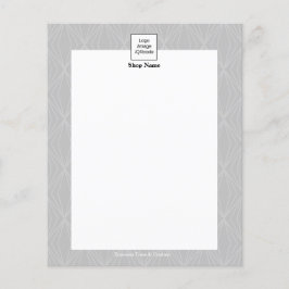 Modern geometri Grått Black Flygblad