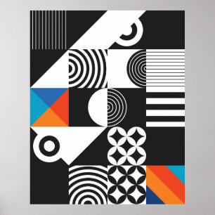 Modern geometri i skandinaviska stil poster