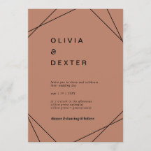 Modern geometri | Koppar-Avslappnaden Bröllop