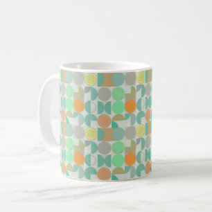 Modern geometri med flera färgader kaffemugg