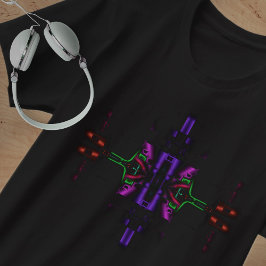 Modern geometri på svart T-skirt Tee Shirt