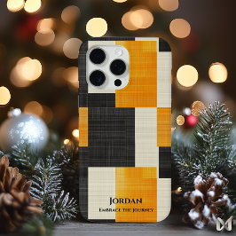 Modern geometri - svart och Orange stil