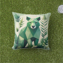 Modern Geometric Animal Dekorativ kudde