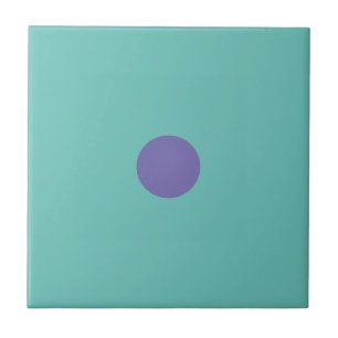 Modern Geometric Art Lila Violet Dot Turcos Kakelplatta