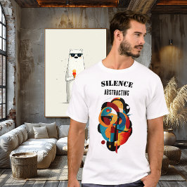 Modern Geometric Art, Minimal Abstract for Thinker T Shirt