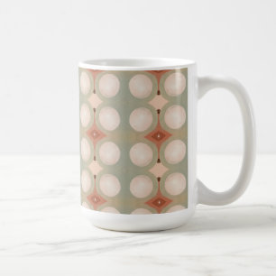 Modern Geometric Art Mint Rust från modern ekologi Kaffemugg