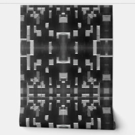 Modern Geometric Black and White-design för Abstra